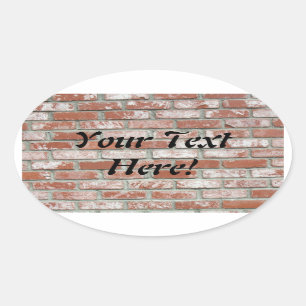 Sticker (ovl) - Mur en brique avec texte