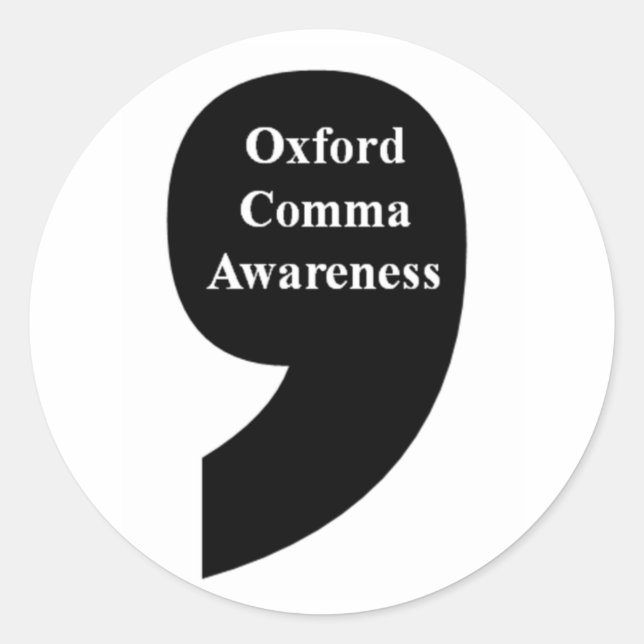 Sticker Oxford Comma (Devant)