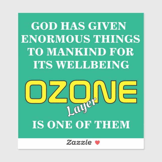 Sticker OZONE  Poster (Feuille)
