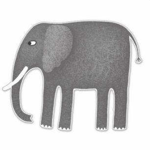 Sticker Pachyderme éléphant