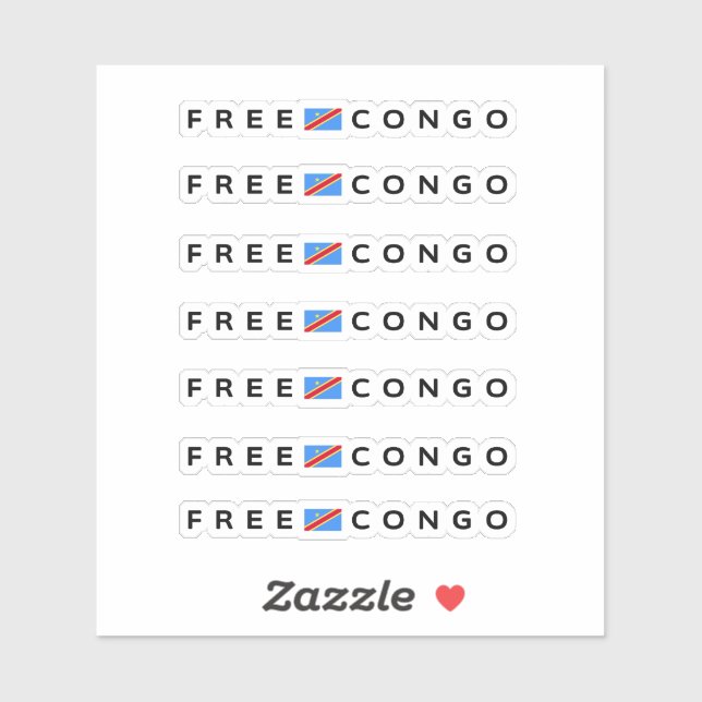 Sticker Pack Congo gratuit (Feuille)