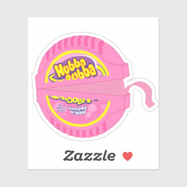 Sticker Pack d'autocollant Bubblegum Hubba (Feuille)