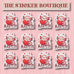 Sticker Pack d'autocollants Axolotl de Valentine