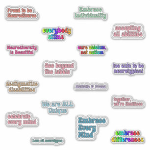 Sticker Pack d'autocollants de sensibilisation à la neurod