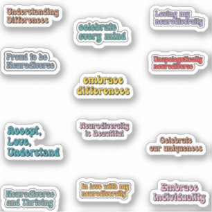 Sticker Pack d'autocollants de sensibilisation à la neurod