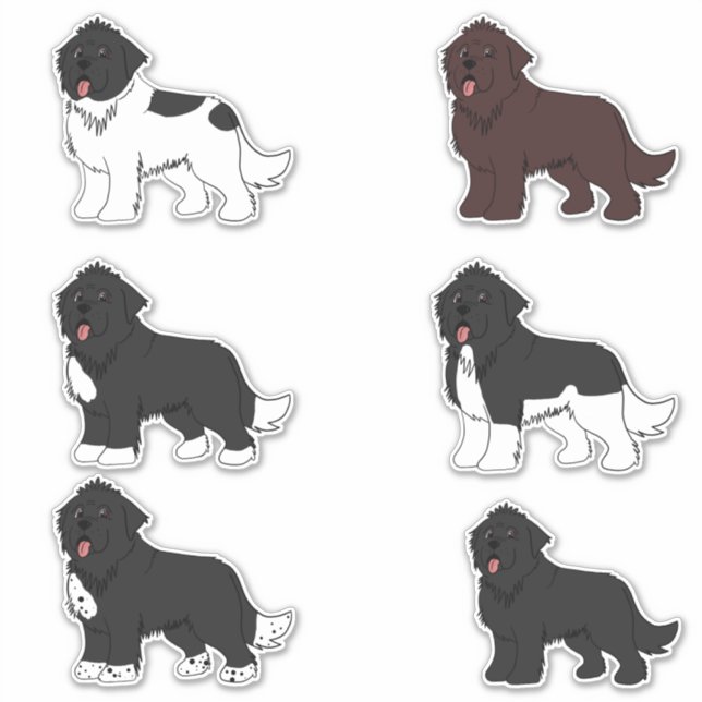 Sticker Pack d'autocollants de Terre-Neuve (Devant)