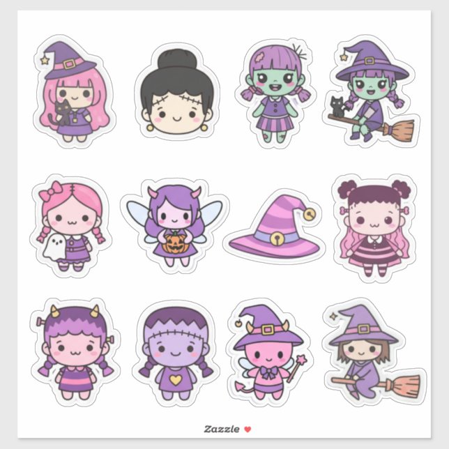 Sticker Pack d'autocollants Halloween (Feuille)