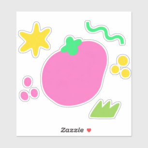 Sticker pack d'autocollants rétro kawaii