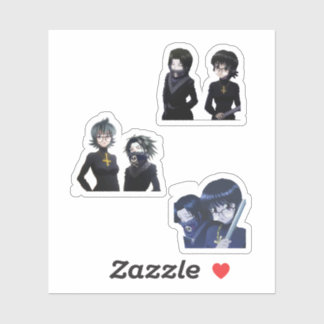 Sticker pack d'autocollants shizuku et feitan hxh anime