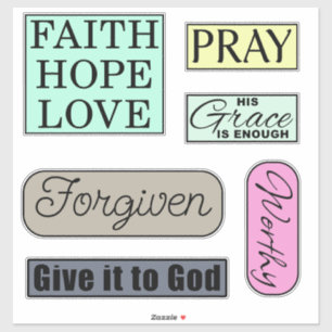 Sticker Pack de mots chrétiens