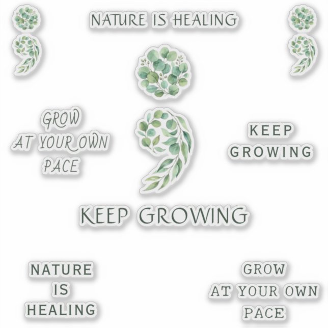 Sticker Pack de planification positif encourageant avec po (Devant)