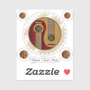 Sticker Pack d'instruments de musique Yin Yang