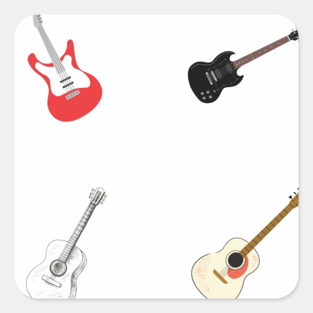 Sticker Pack - Guitare (Devant)