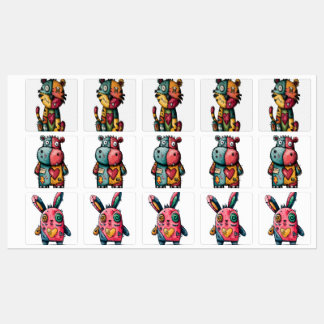Sticker Pack - Lapin, Hippo & Tiger Chat