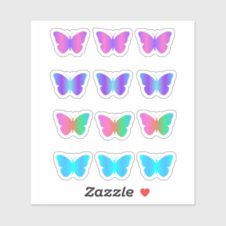 Sticker Pack papillon dégradé