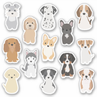 Sticker Pack pour chiot mignon pour Amoureux de le