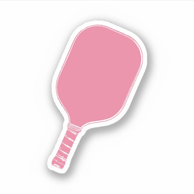 Sticker Paddle Pickleball Rose (Devant)