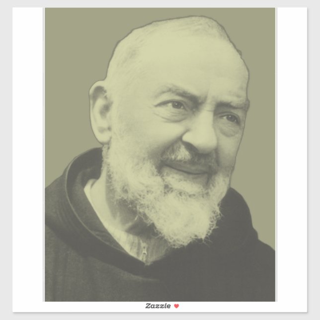 Sticker Padre Pio de Pietrelcina (Feuille)