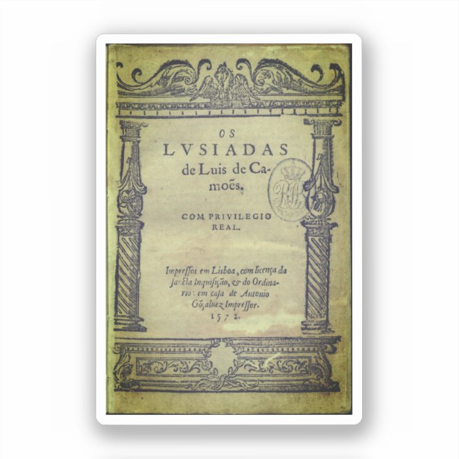 Sticker Page de titre de Os Lusíadas - 1572 ed (Recto)