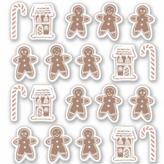 Sticker Pain d'épices Sucre de canne de la maison Noël Coo