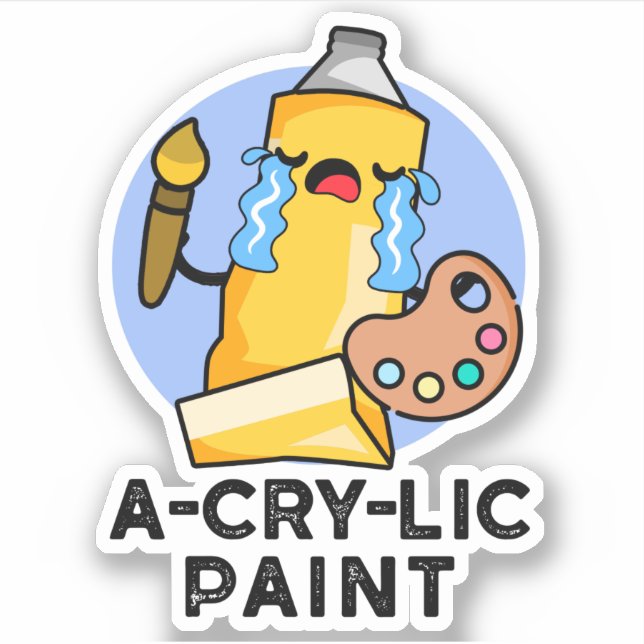 Sticker Paint amusant Artiste Pun (Devant)