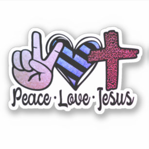 Sticker Paix amour Jésus