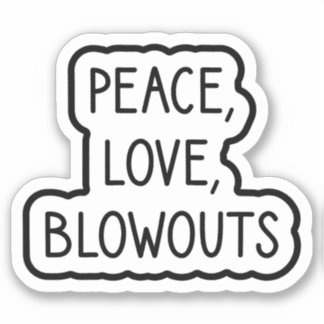 Sticker Paix, Amour, Sauts
