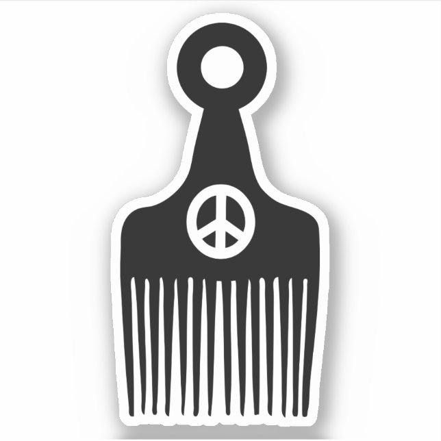 Sticker Paix des cheveux afro (Devant)