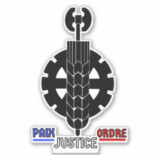Sticker Paix, Justice, Ordre
