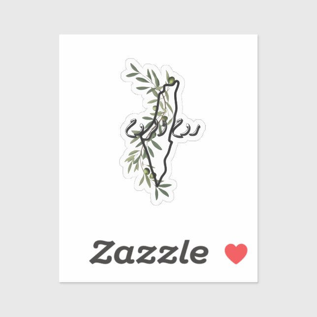 Sticker palestine libre ح de produits (Feuille)