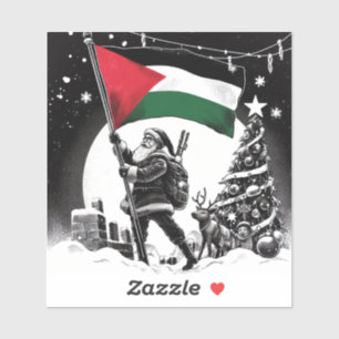 STICKER PALESTINE PÈRE NOËL STIKCER