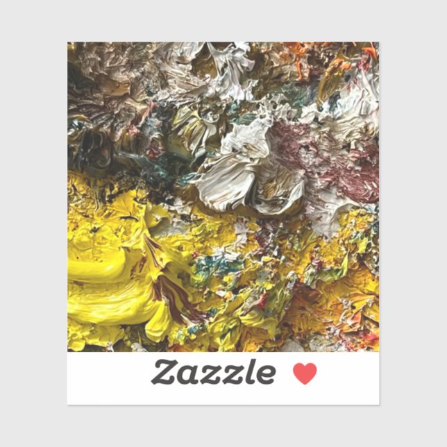 Sticker Palette de l'artiste #1 (Feuille)