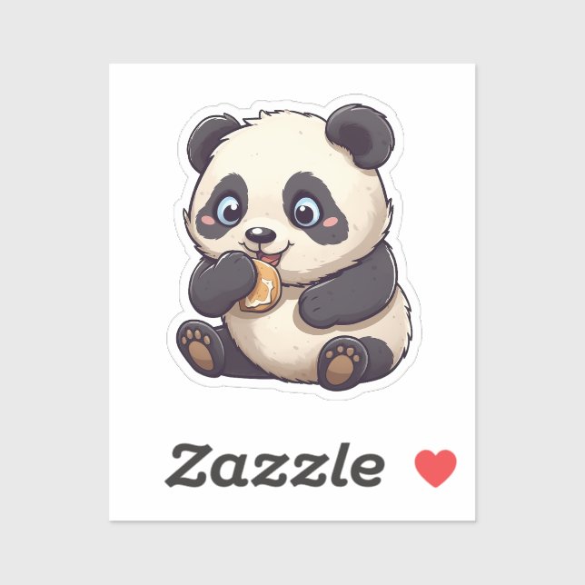 Sticker Panda de dessin (Feuille)