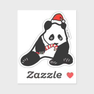 Sticker Panda de Noël