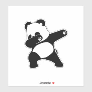 Sticker Panda qui fait le dab, Danse dab du panda drôle