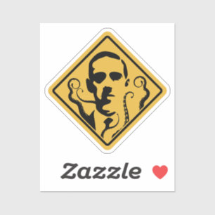 Sticker Panneau de rue Lovecraft