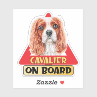 Sticker Panneau de signalisation rouge Cavalier On Board S