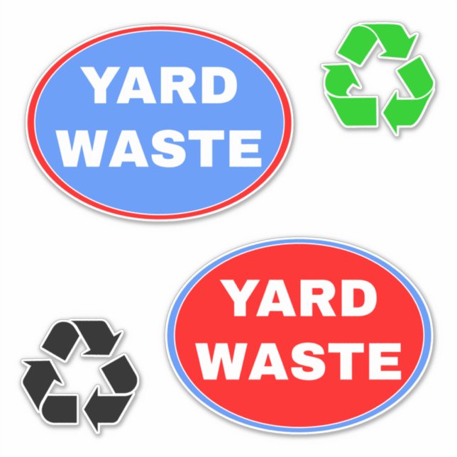 Sticker Panneau d'élimination des déchets de triage - Recy (Devant)