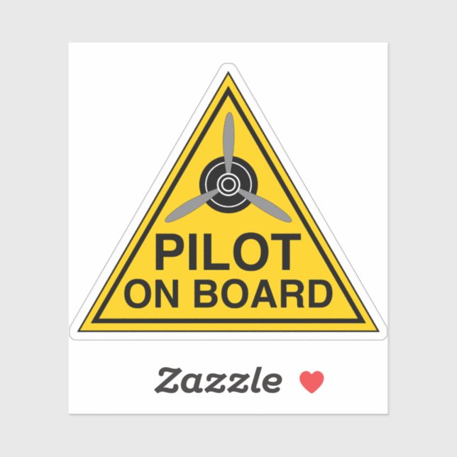 Sticker Panneau du pilote à bord (Feuille)