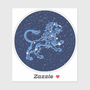 Sticker Panneau Léo Constellation et Zodiaque avec étoil