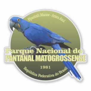 Sticker Pantanal Matogrossense NP (macaw) WT