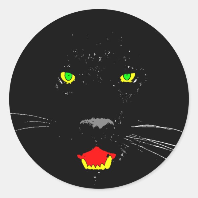 Sticker Panther noir (Devant)