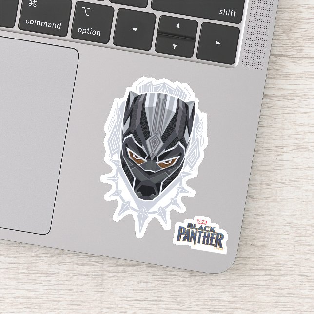 Sticker Panthère noire | Emblème de tête de panthère noire (Détail)