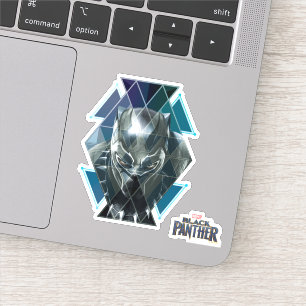 Sticker Panthère noire   Motif de caractères géométriques