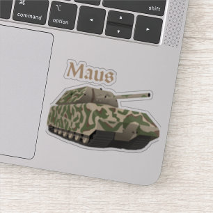 Sticker Panzer VIII Maus Allemand 2ÈME GUERRE MONDIALE Bat