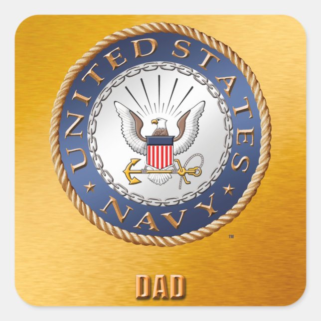 Sticker papa de la marine américaine (Devant)