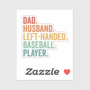 Sticker Papa Mari Baseball gauche légende