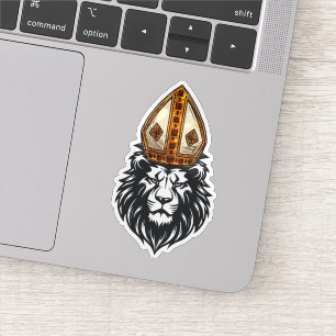 Sticker Pape Léon XIV, Premier Pape Américain Historique