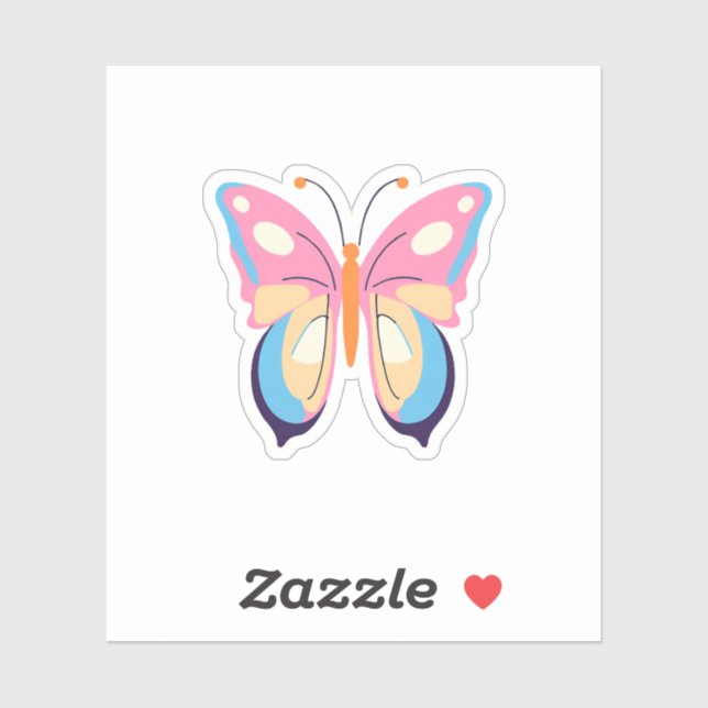 Sticker Papillon (Feuille)
