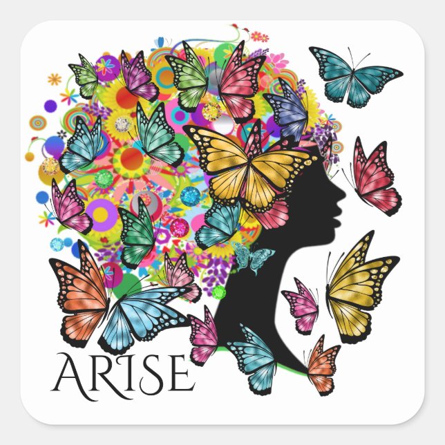 Sticker papillon à bille (Devant)